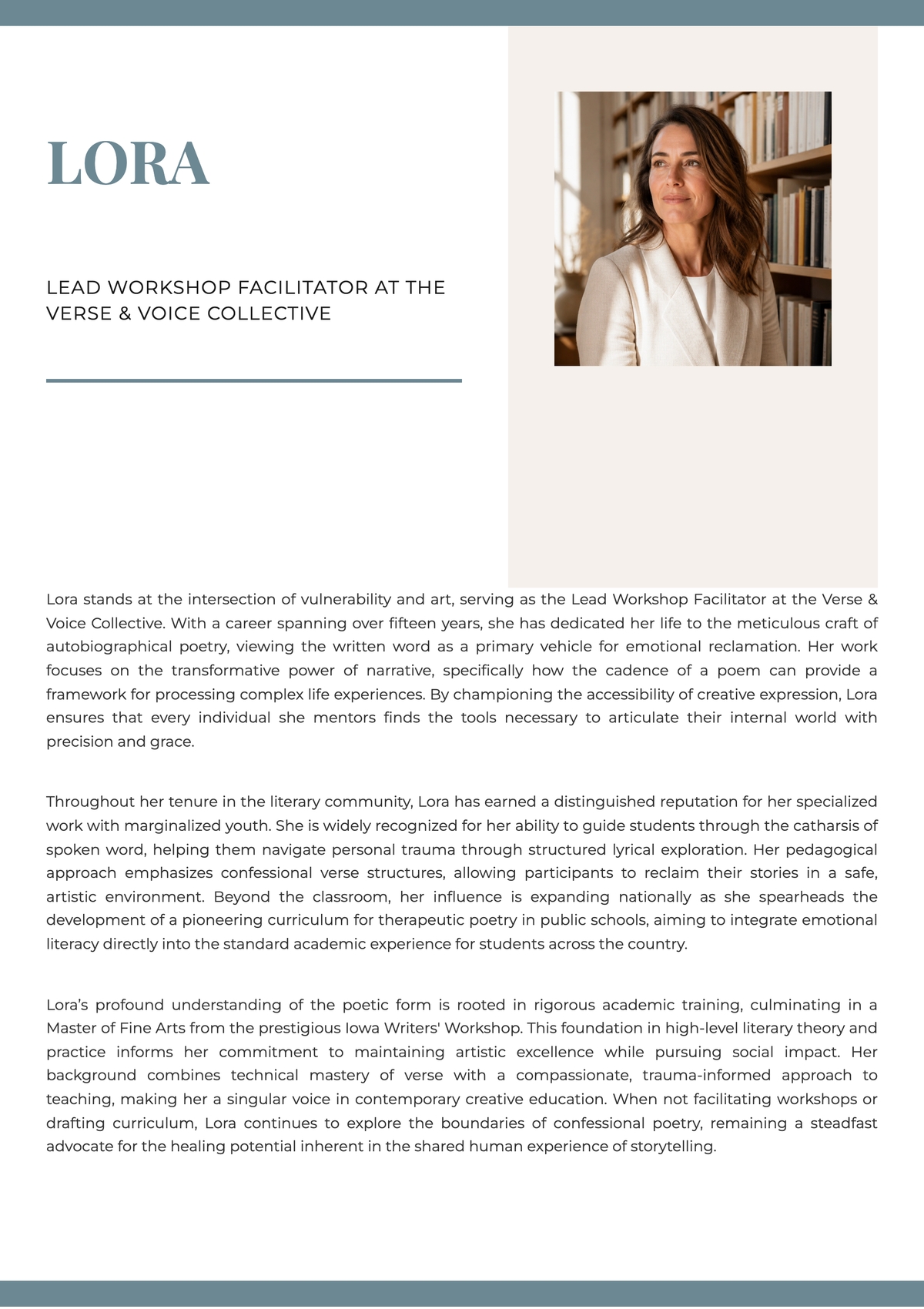 Free Autobiographical Poetry Template to Edit Online