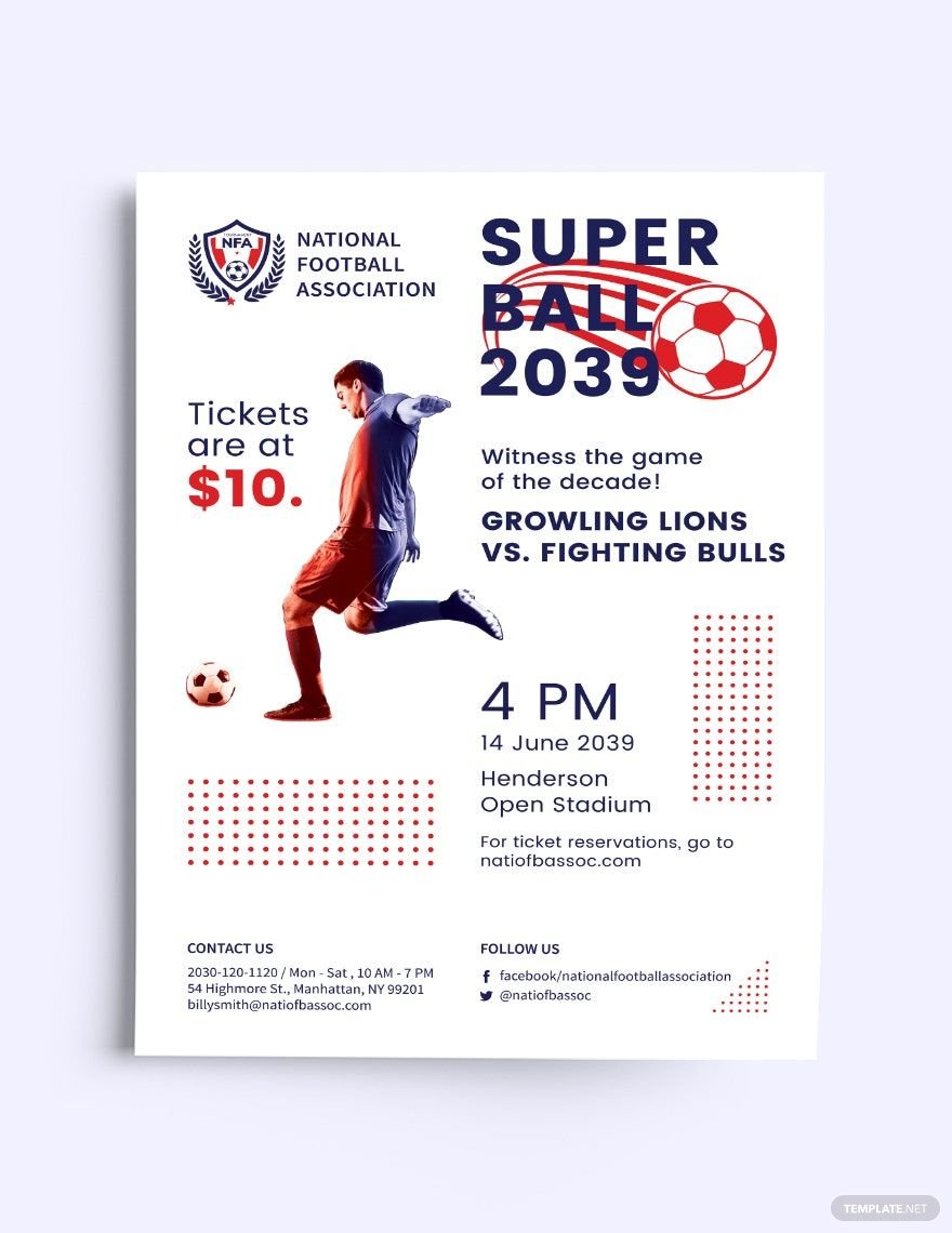 Super Ball Flyer Template in Word, Google Docs, Illustrator, PSD, Apple Pages, Publisher, InDesign
