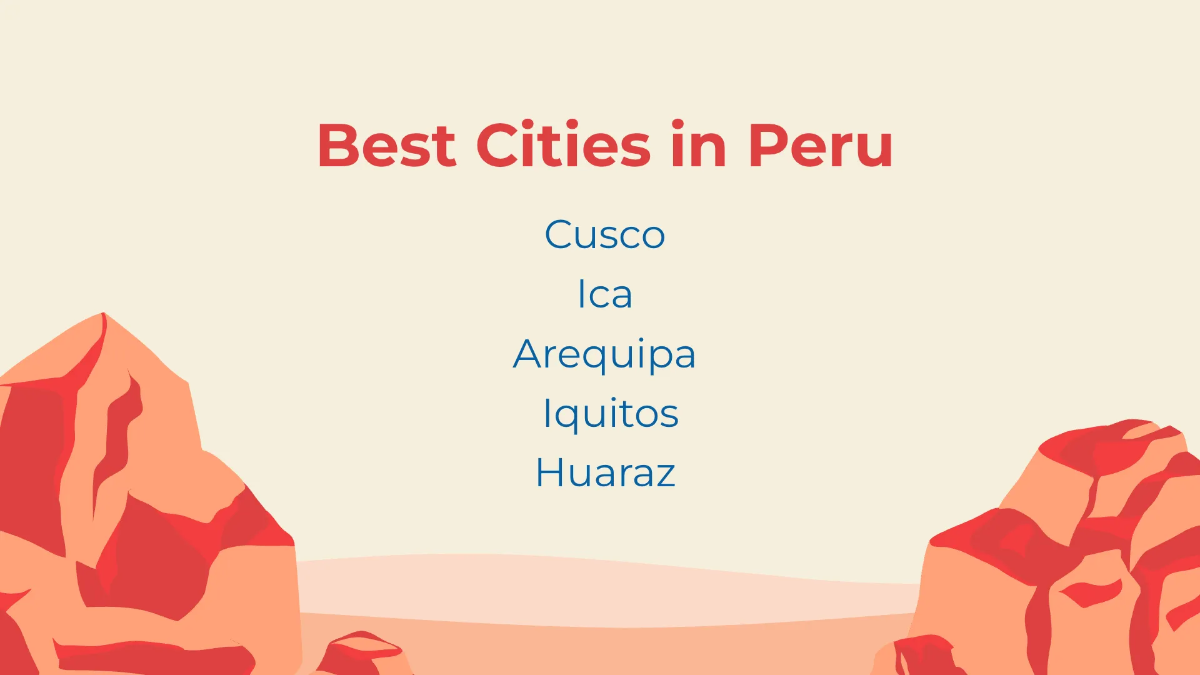 Free Peru Tour Recommendations Presentation Template to Edit Online