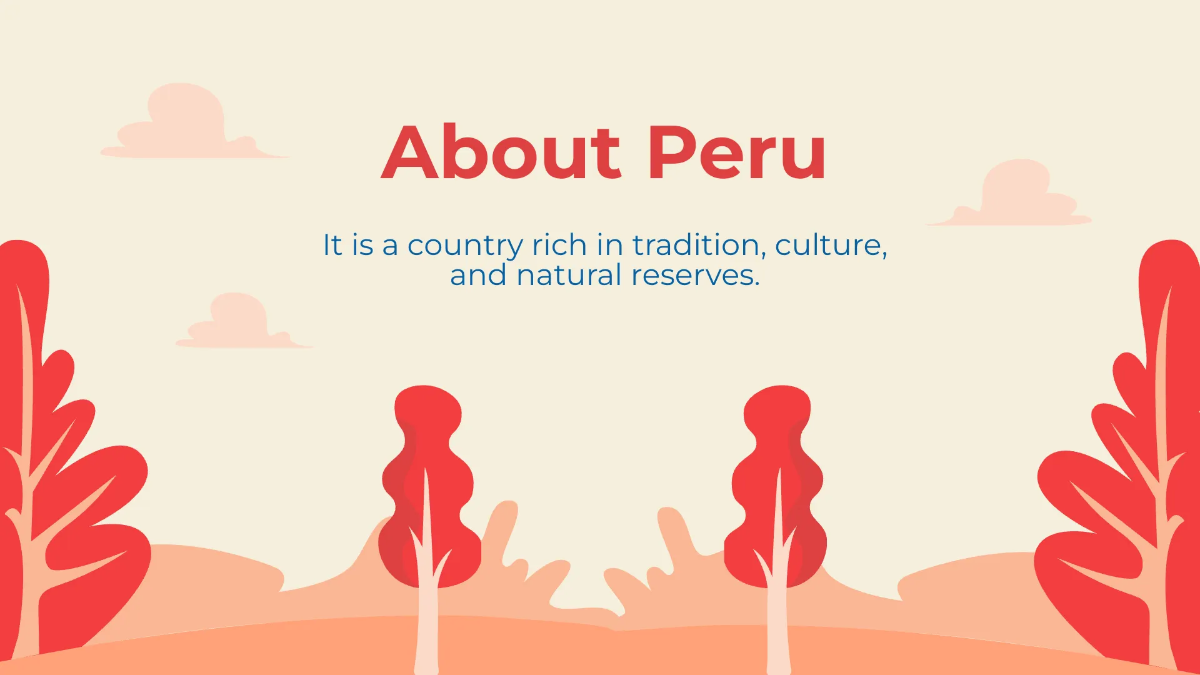 Free Peru Tour Recommendations Presentation Template to Edit Online