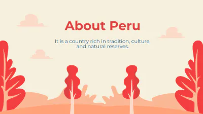 Free Peru Tour Recommendations Presentation Template to Edit Online