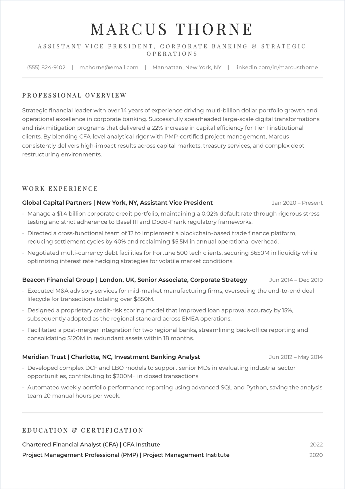 Free Assistant Vice President ATS Resume Template, AI Resume Builder Free Assistant Vice President ATS Resume Template, AI Resume Builder