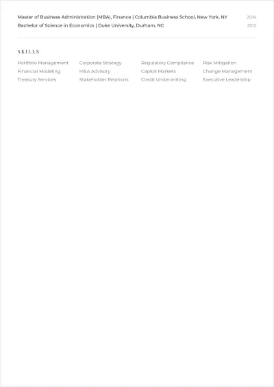 Free Assistant Vice President ATS Resume Template, AI Resume Builder