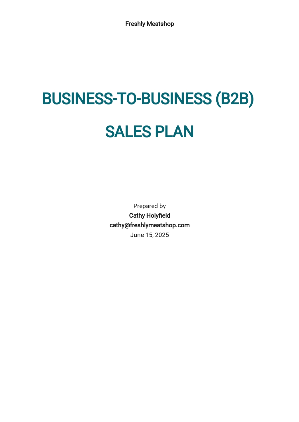 Download 134+ Sales Plan Templates - Microsoft Word (DOC) | Template.net