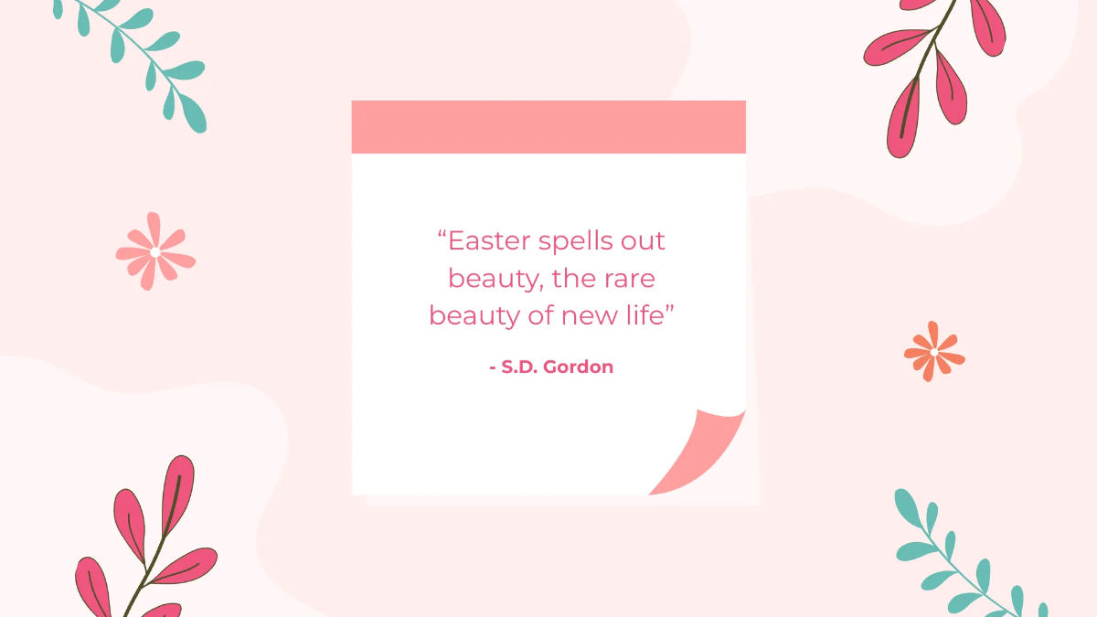 Free Aesthetic Easter Presentation Template to Edit Online