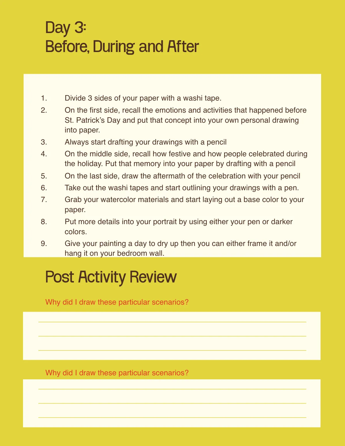 Free St. Patrick's Day Workbook Template to Edit Online