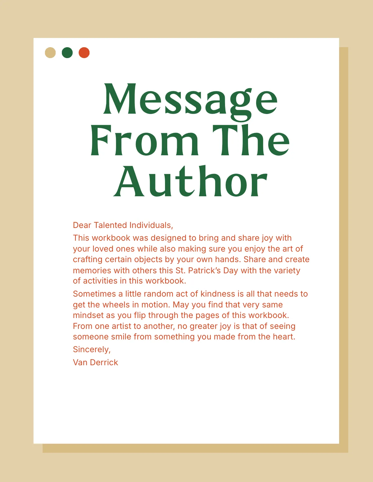 Free St. Patrick's Day Activity Workbook Template to Edit Online