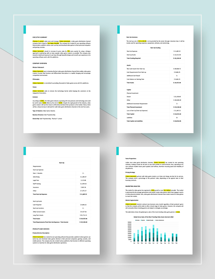 Sales plan template free image
