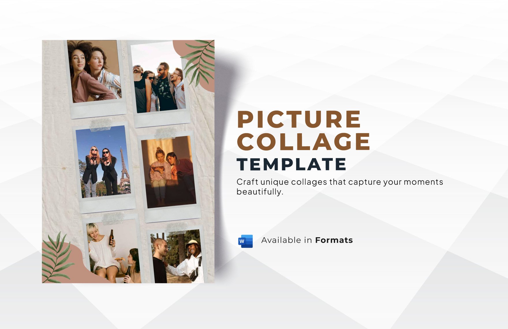 Free Picture Collage Template in Word