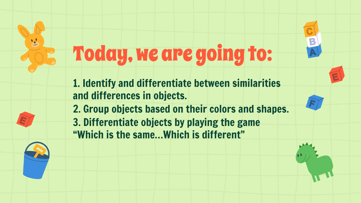 Free Grouping Objects Based on Similarities and Differences Template to Edit Online