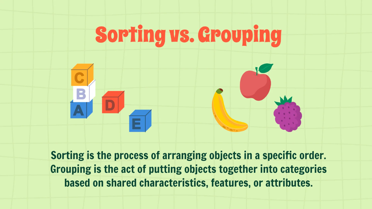 Free Grouping Objects Based on Similarities and Differences Template to Edit Online