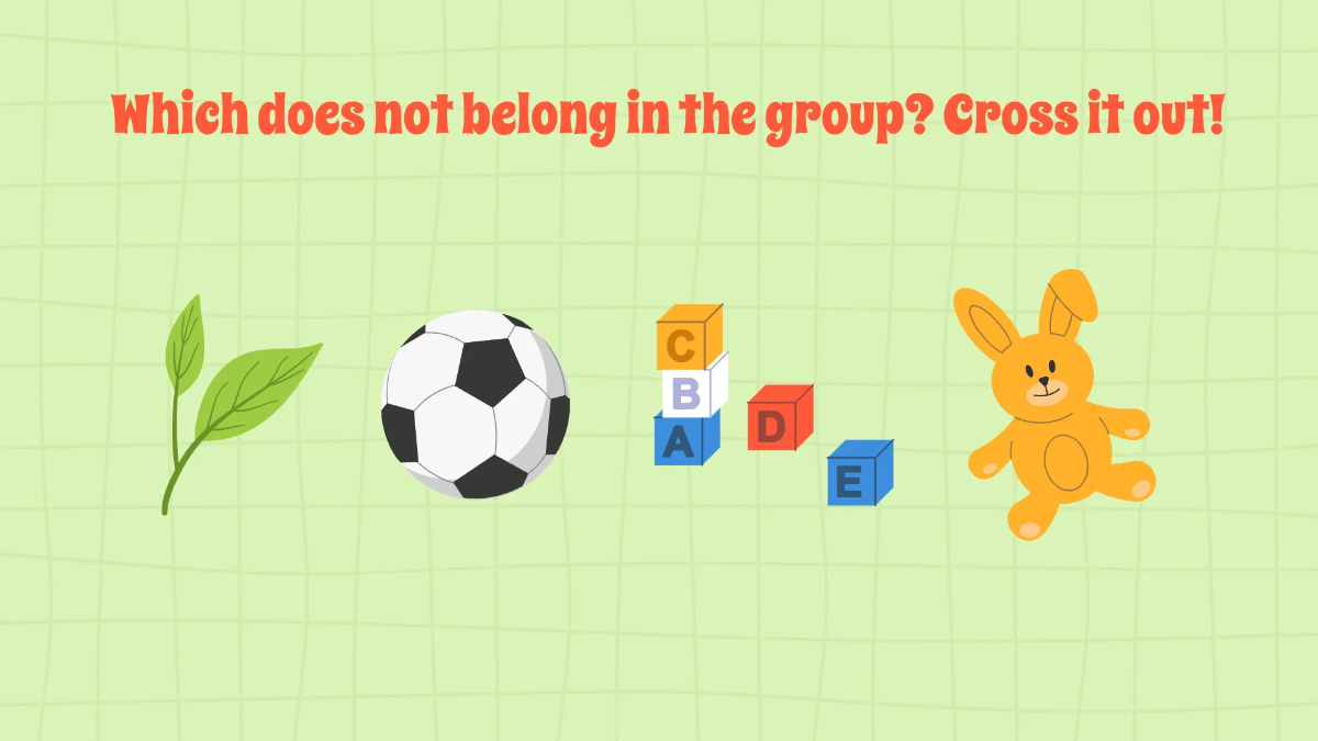 Free Grouping Objects Based on Similarities and Differences Template to Edit Online