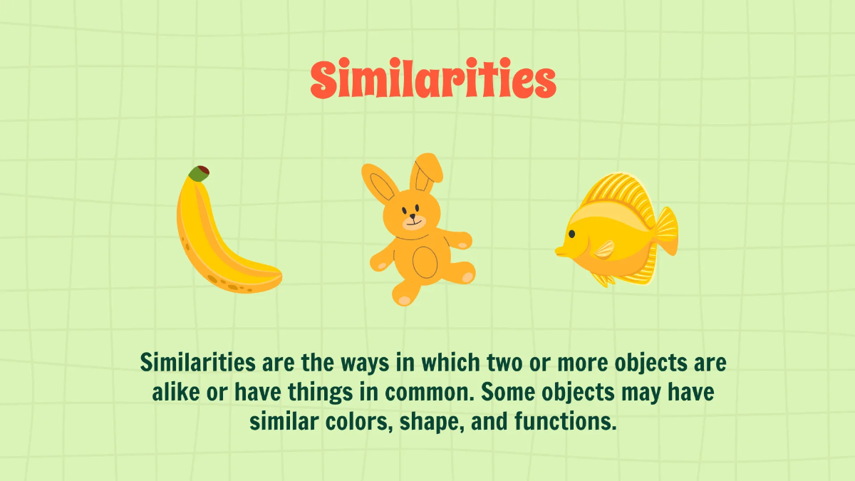 Free Grouping Objects Based on Similarities and Differences Template to Edit Online