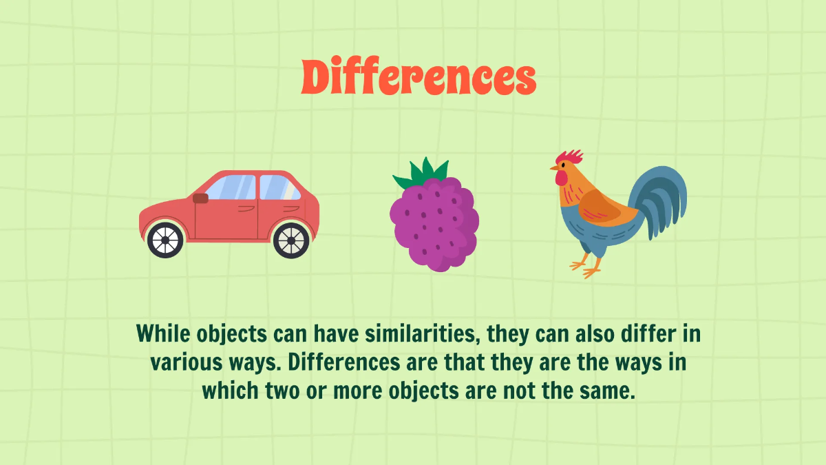 Free Grouping Objects Based on Similarities and Differences Template to Edit Online