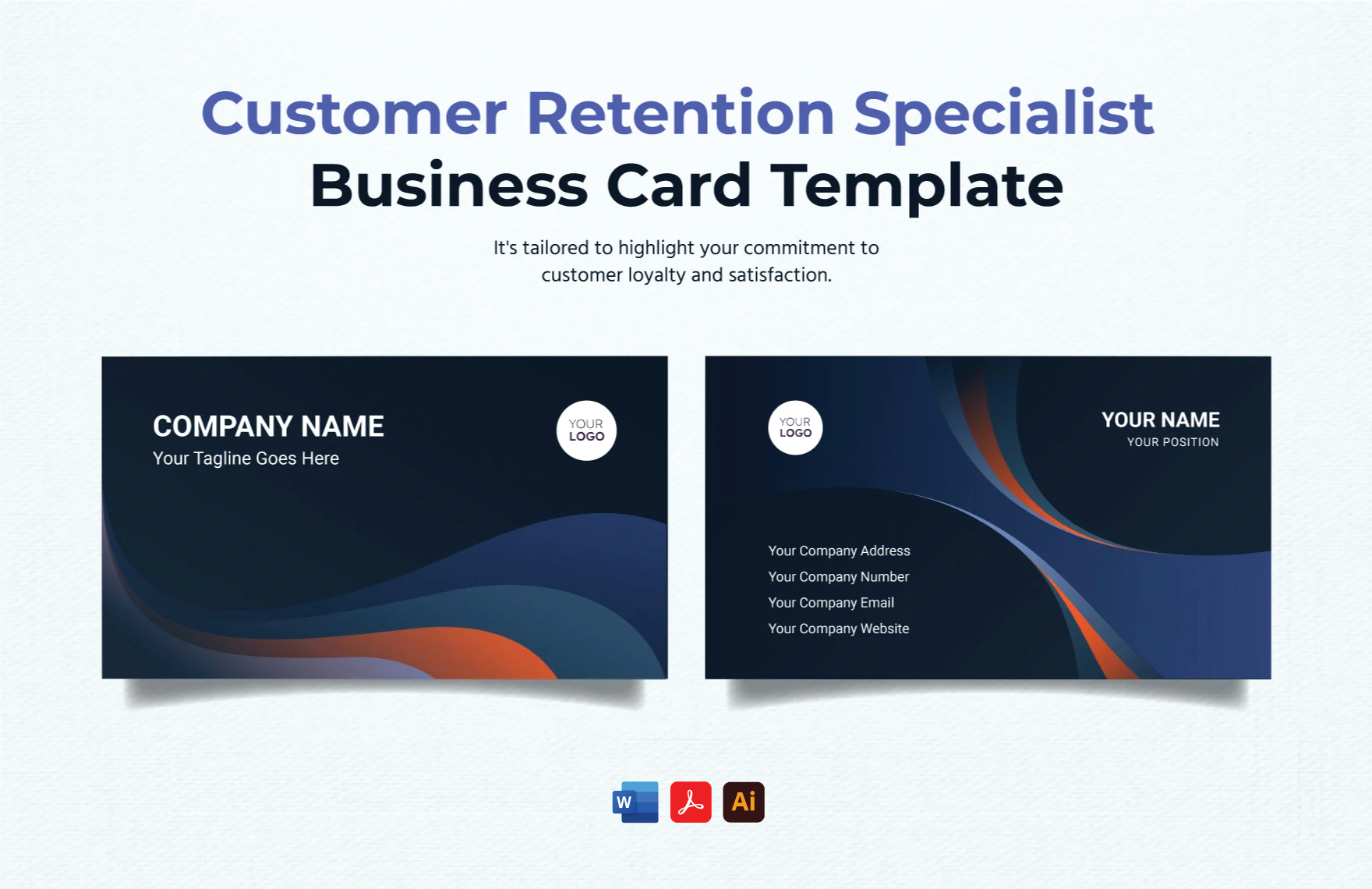 Retention Card Example Education Business Card Template - Download in Word, Illustrator, PSD ...