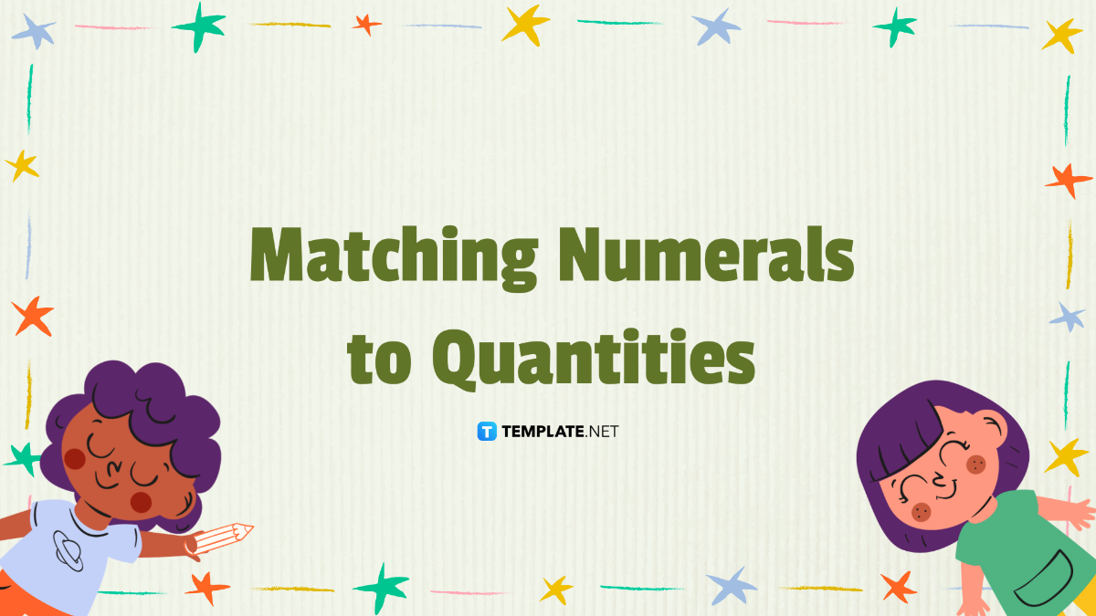 Matching Numerals to Quantities Template