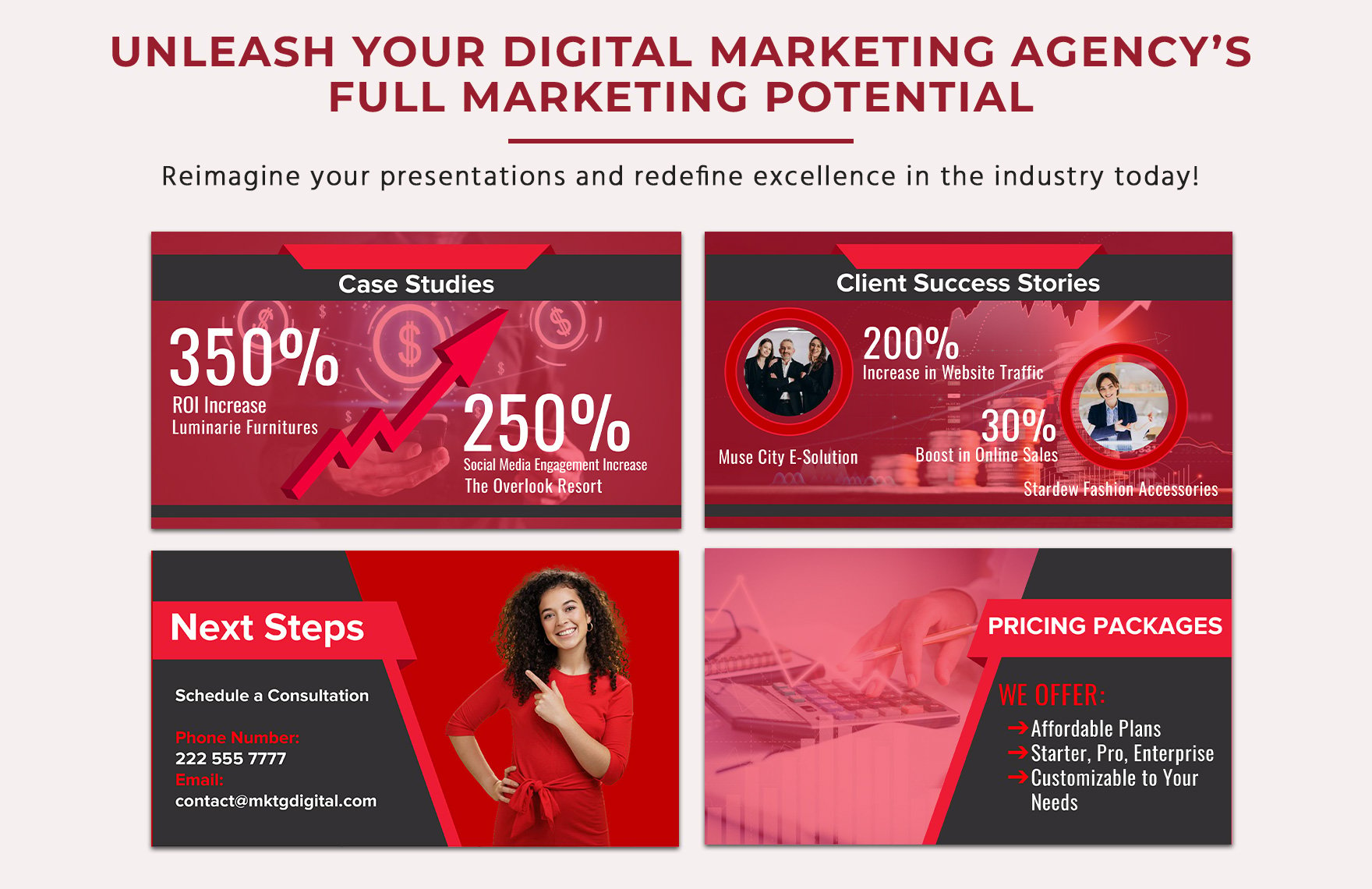 Digital Marketing Agency Sales Pitch Presentation Template