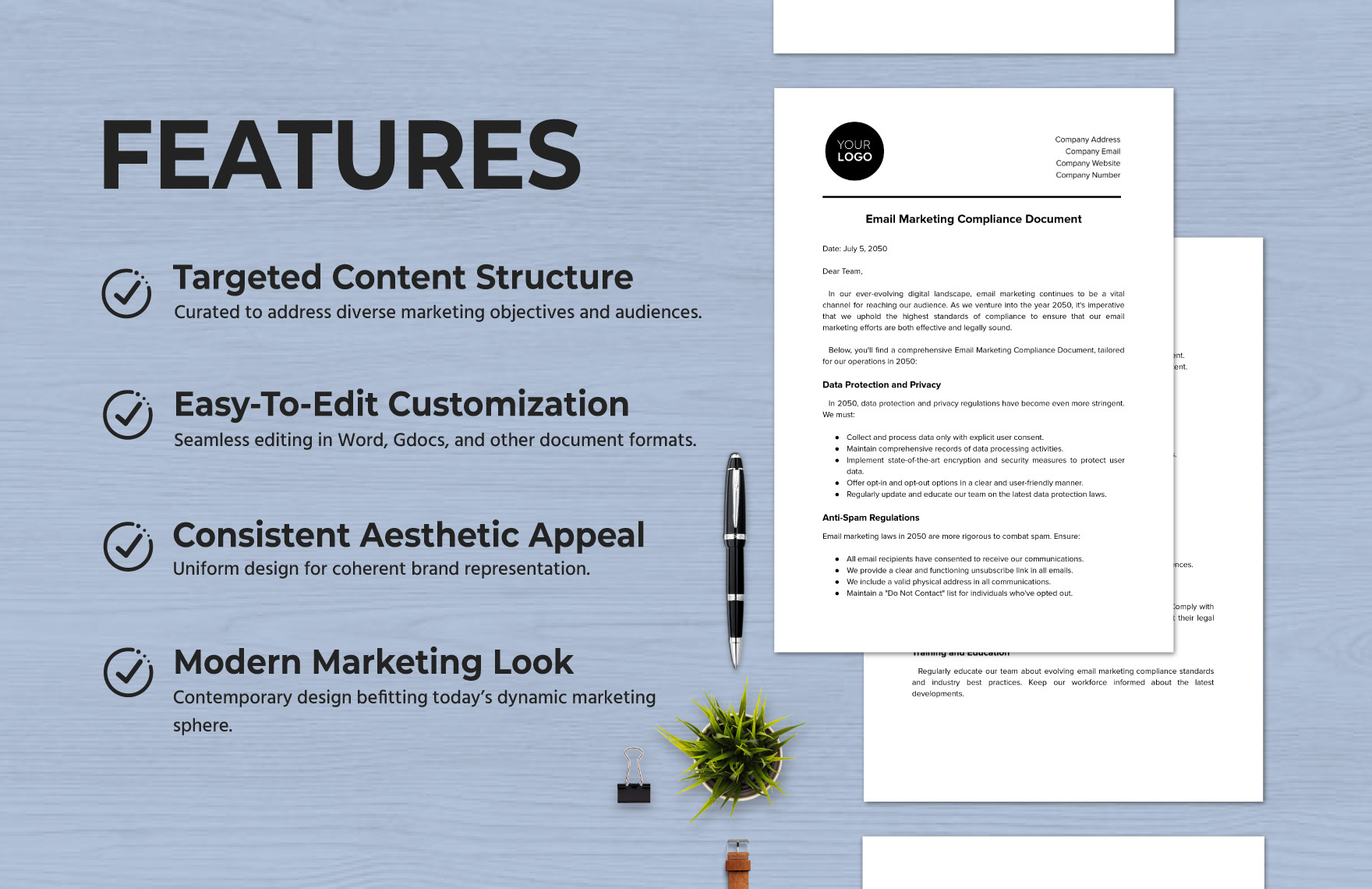 Email Marketing Compliance Document Template
