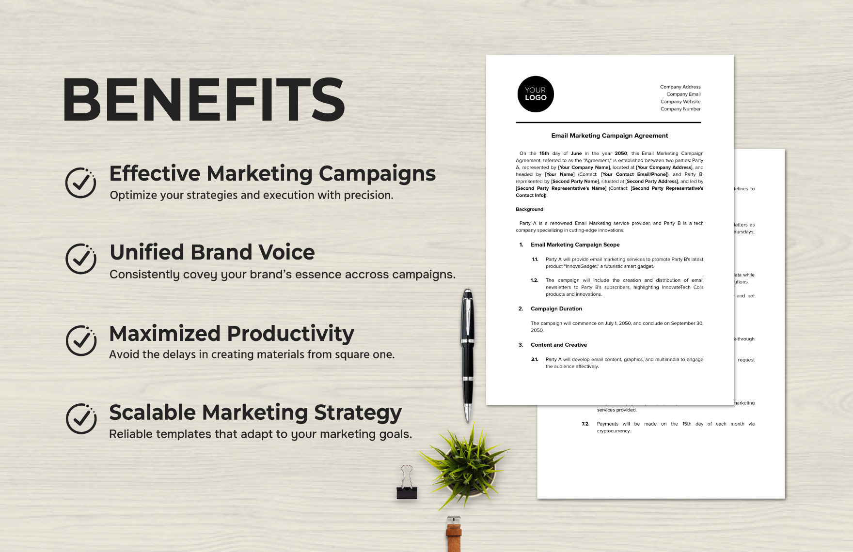 Email Marketing Campaign Agreement Template