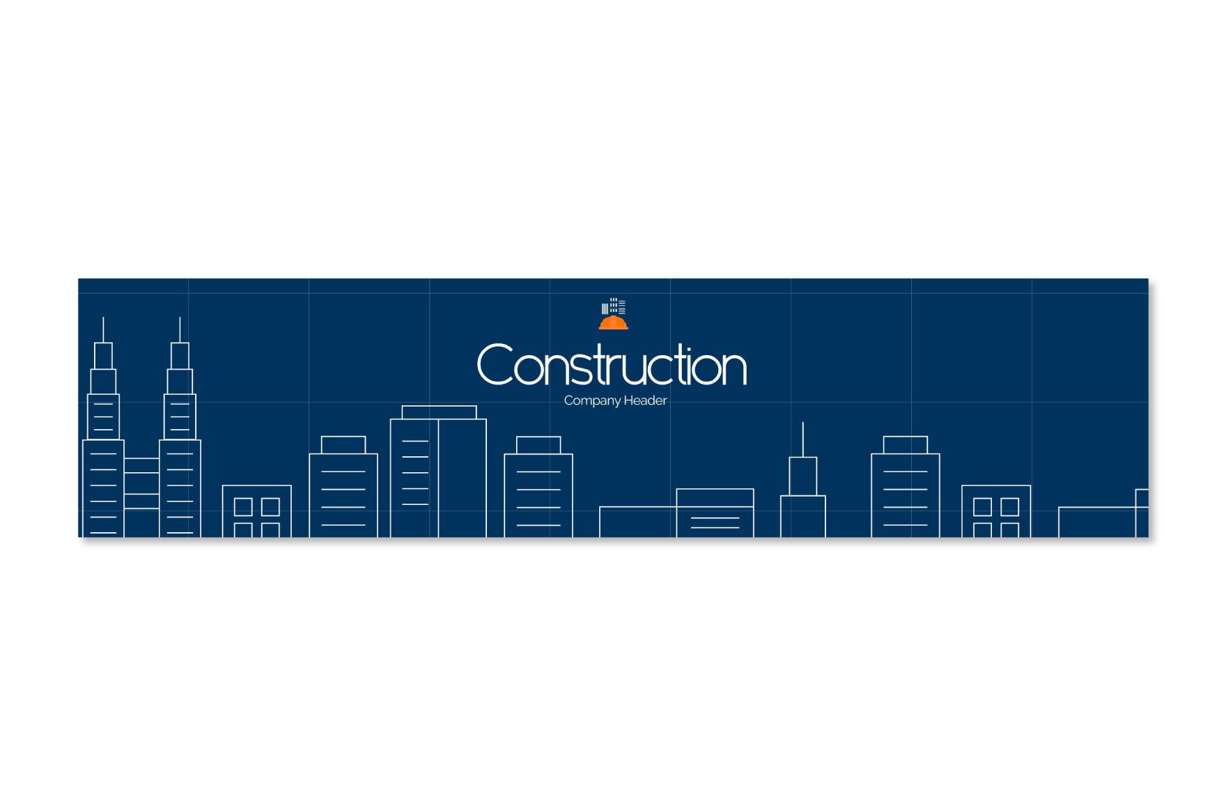 Construction Company Header Template