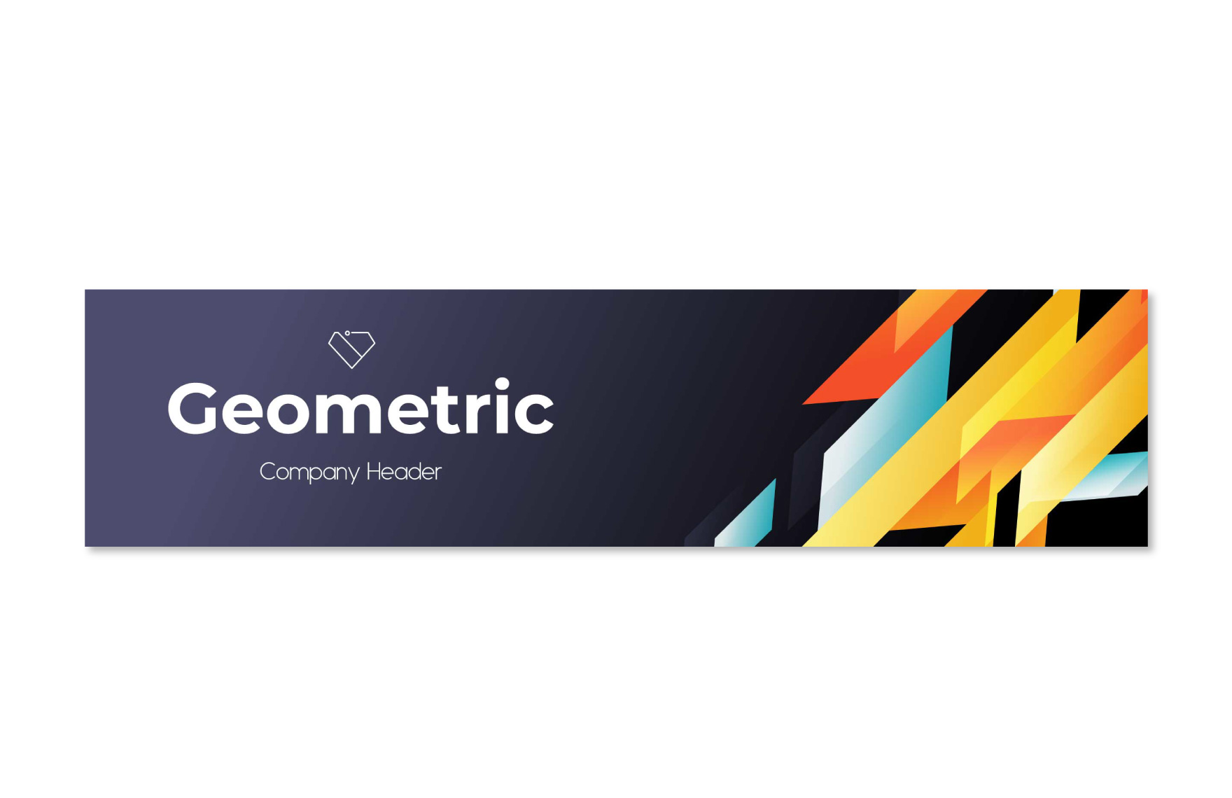 Geometric Company Header Template