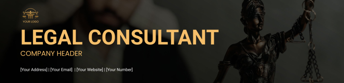 Legal Consultant Company Header Template - Edit Online & Download