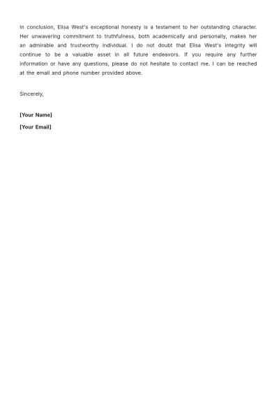 Free Character Letter For Student Template to Edit Online