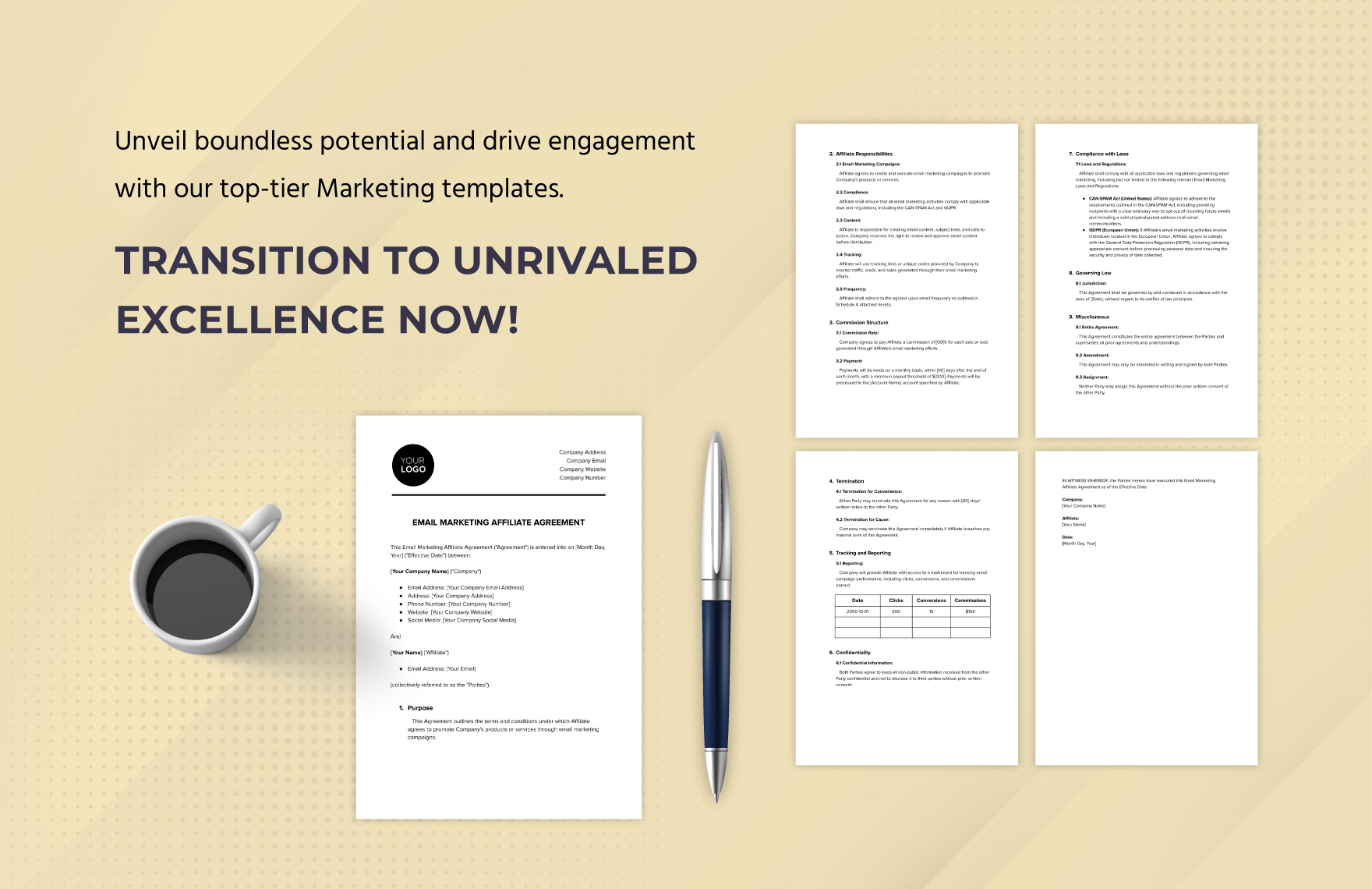 Email Marketing Affiliate Agreement Template
