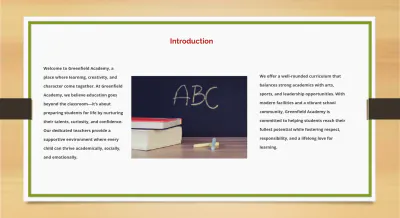 Free Sample Education Presentation Sample Template to Edit Online