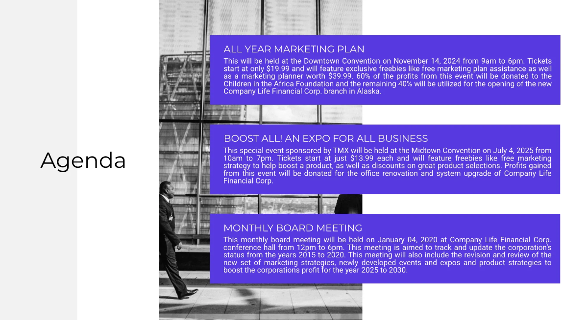 Free Business Strategy Presentation Template to Edit Online