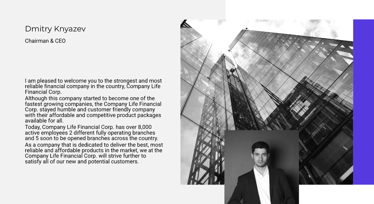 Free Business Strategy Presentation Template to Edit Online