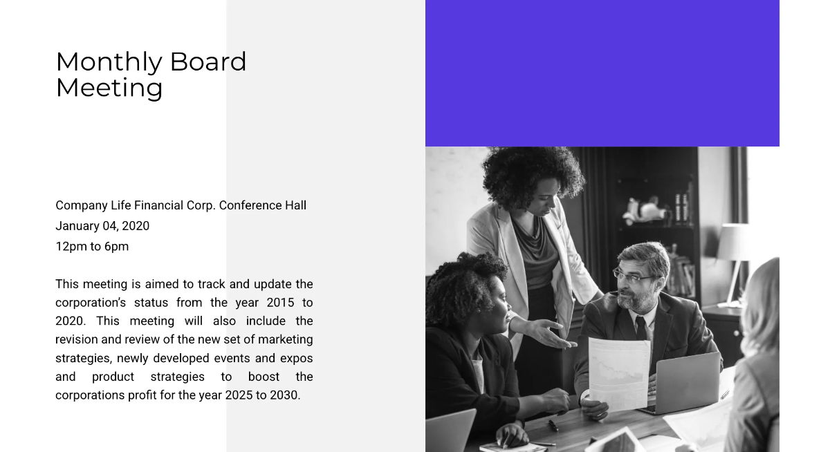 Free Business Strategy Presentation Template to Edit Online