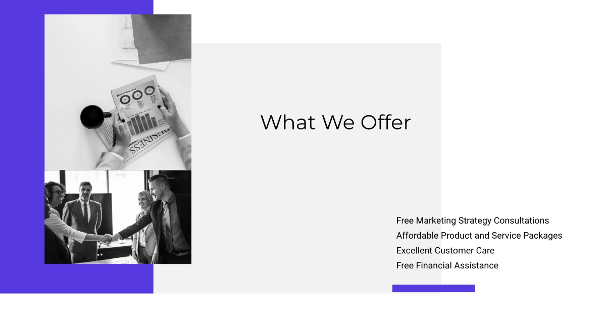 Free Business Strategy Presentation Template to Edit Online