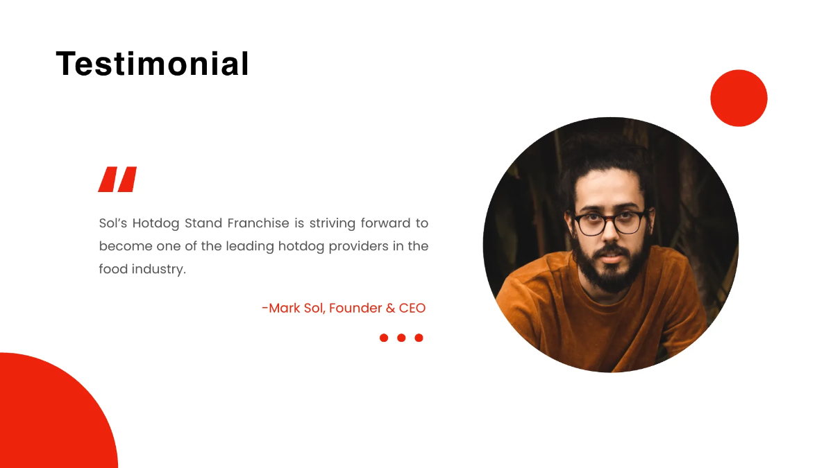 Free Franchise Business Plan Presentation Template to Edit Online