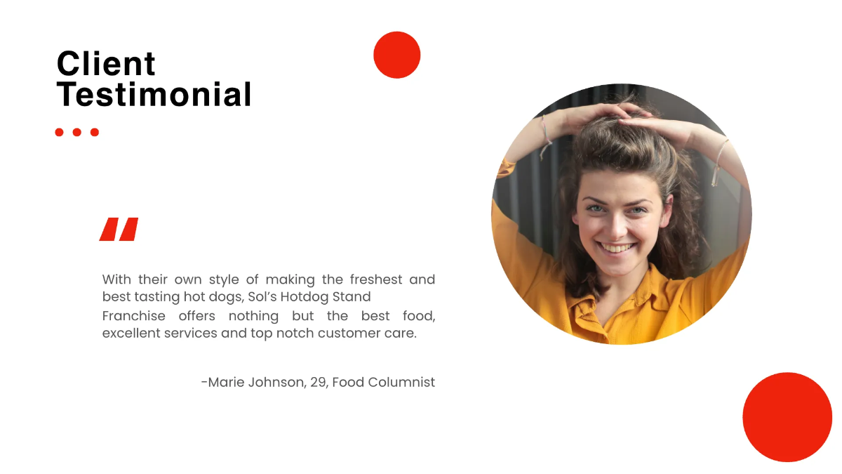 Free Franchise Business Plan Presentation Template to Edit Online