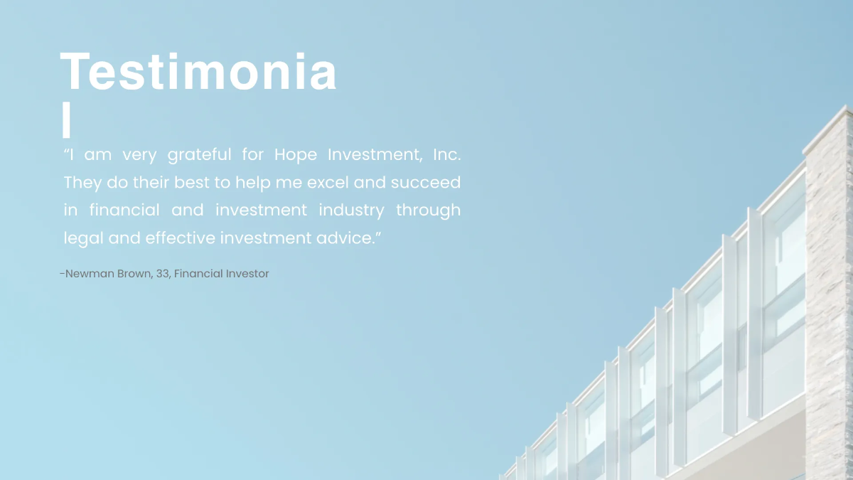 Free Investor Pitch Deck Presentation Template to Edit Online