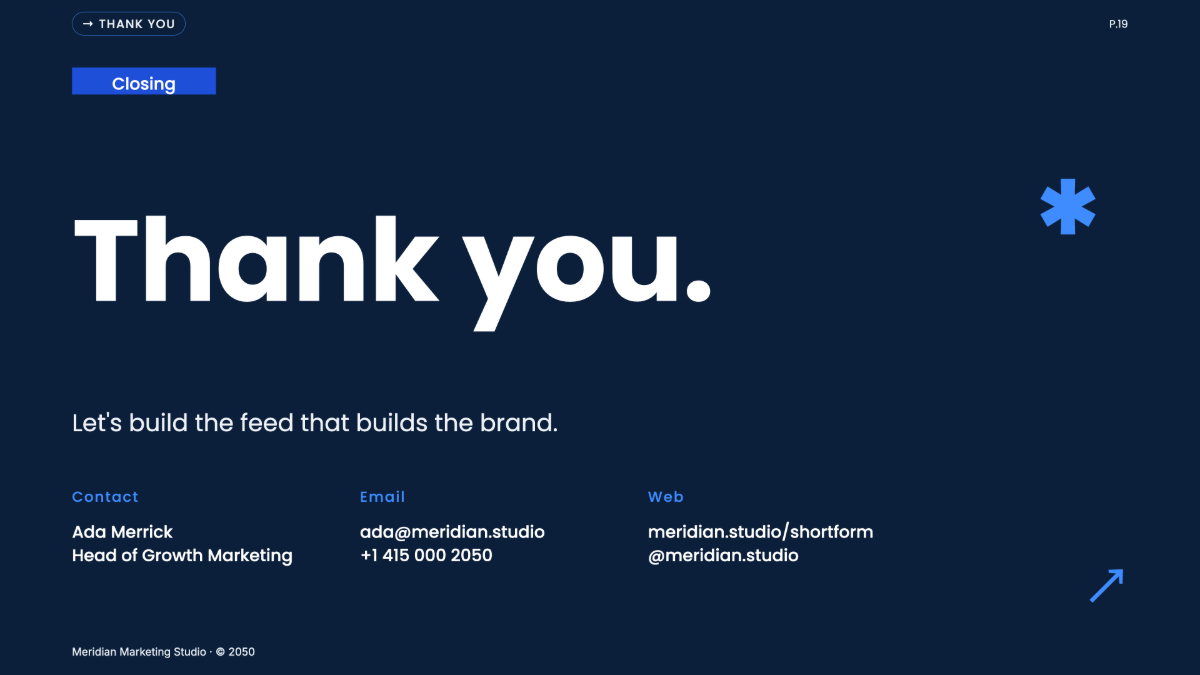 Free Marketing Presentation Template to Edit Online
