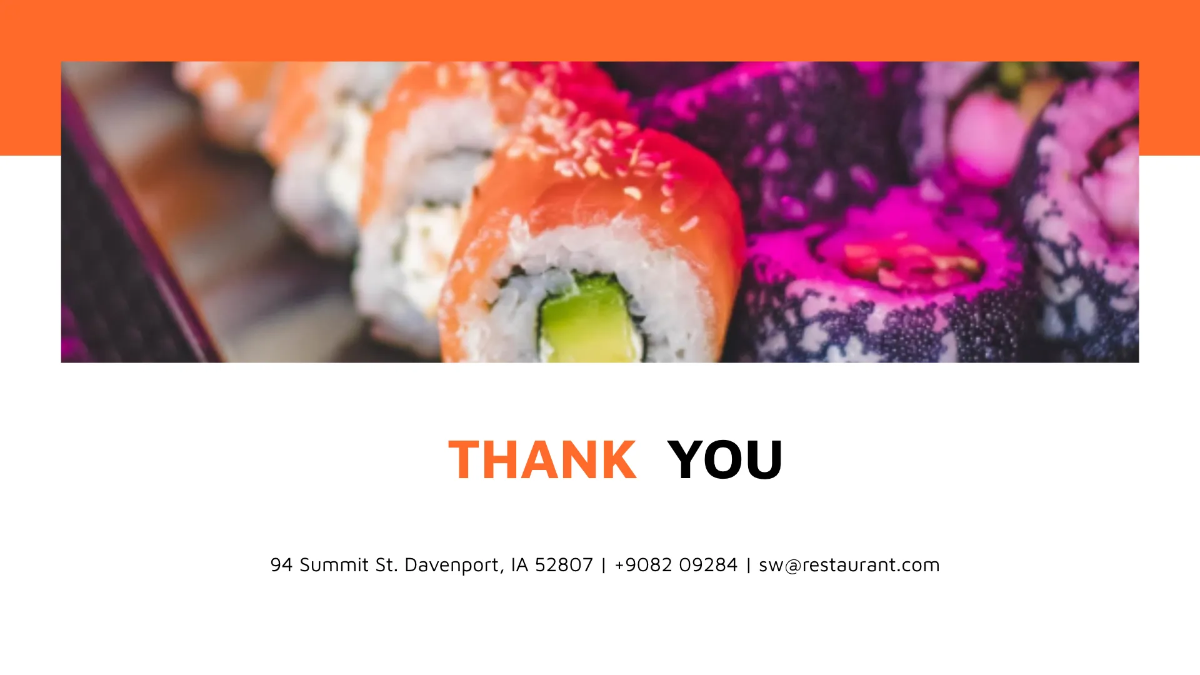 Free Restaurant Business Presentation Template to Edit Online