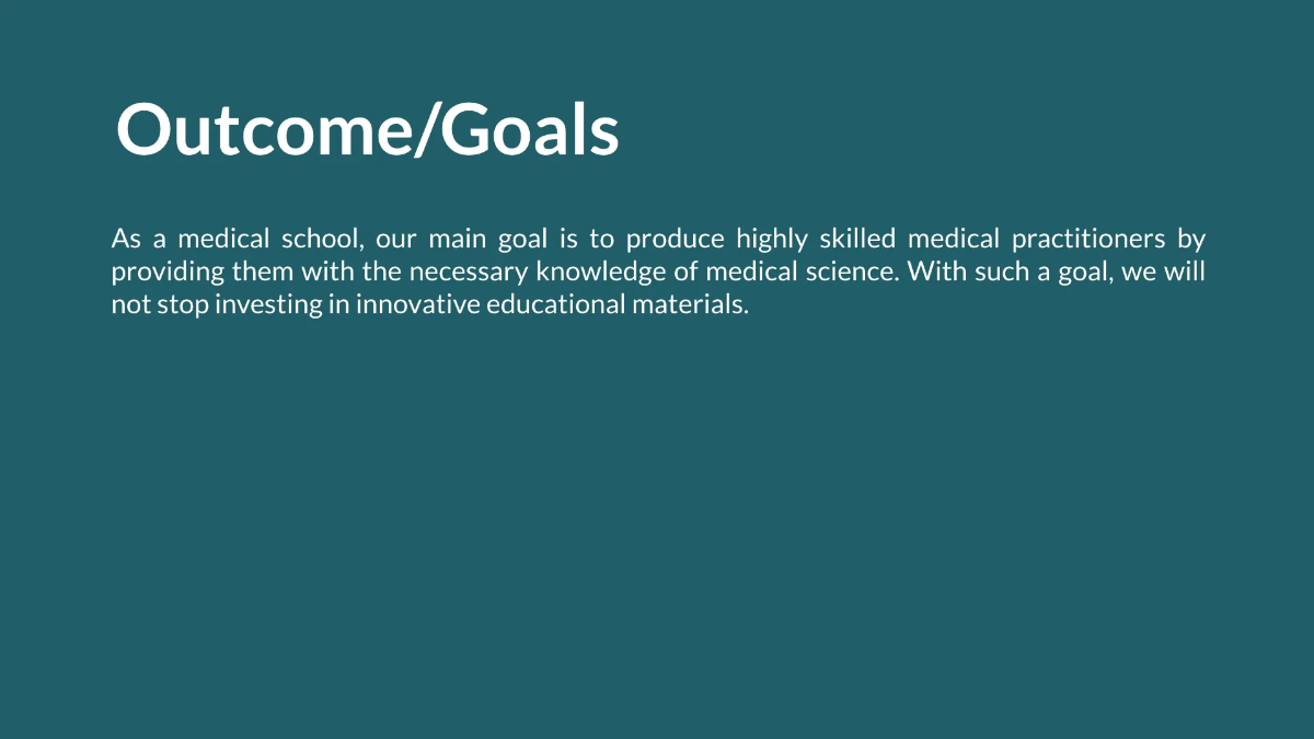 Free Medical School Presentation Template to Edit Online