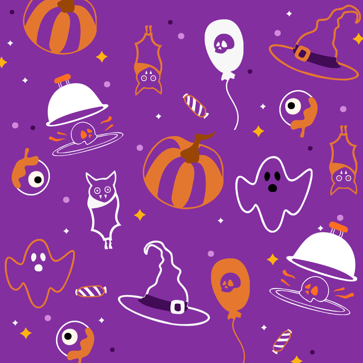 Transparent Halloween Vector Template