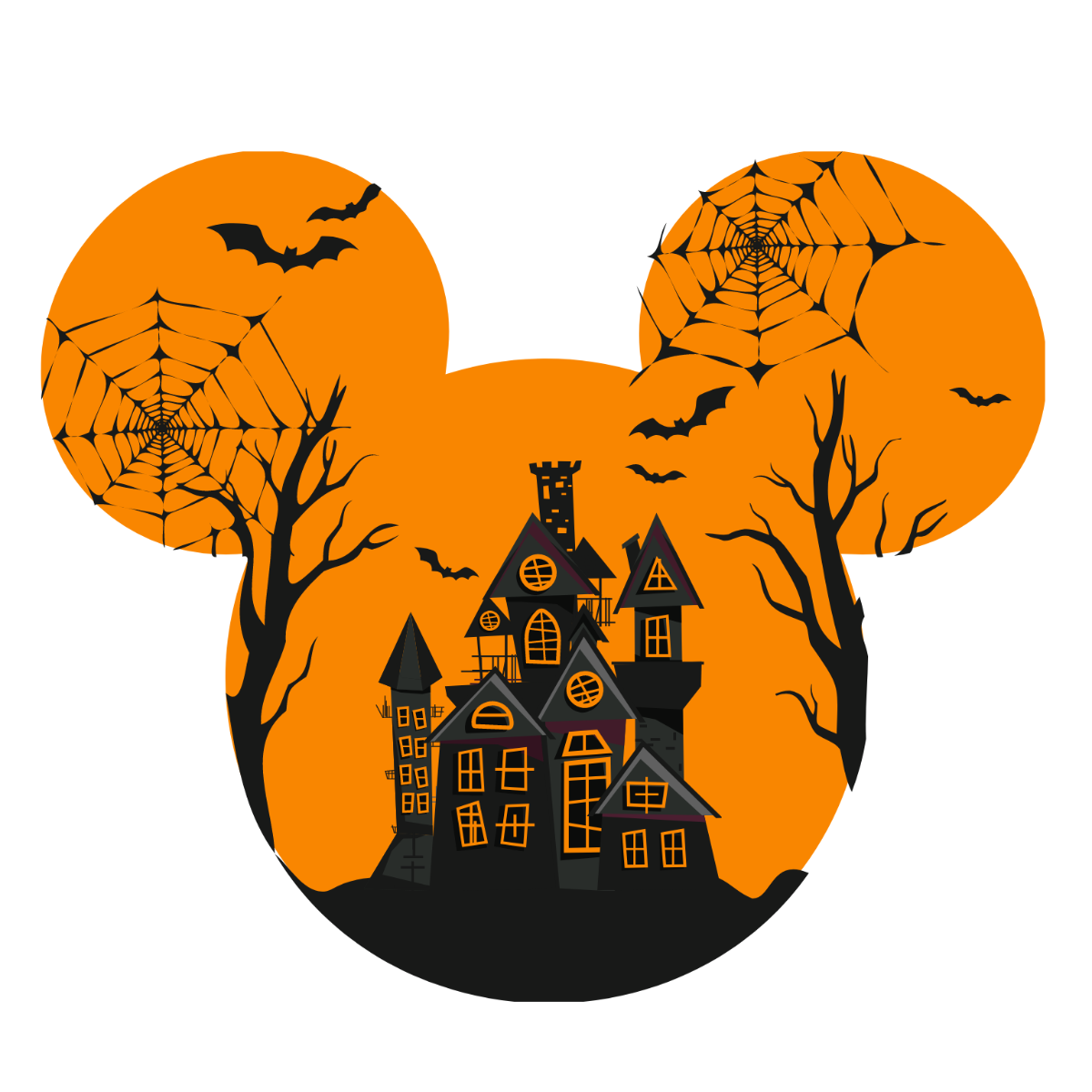 Disney Halloween Vector Template