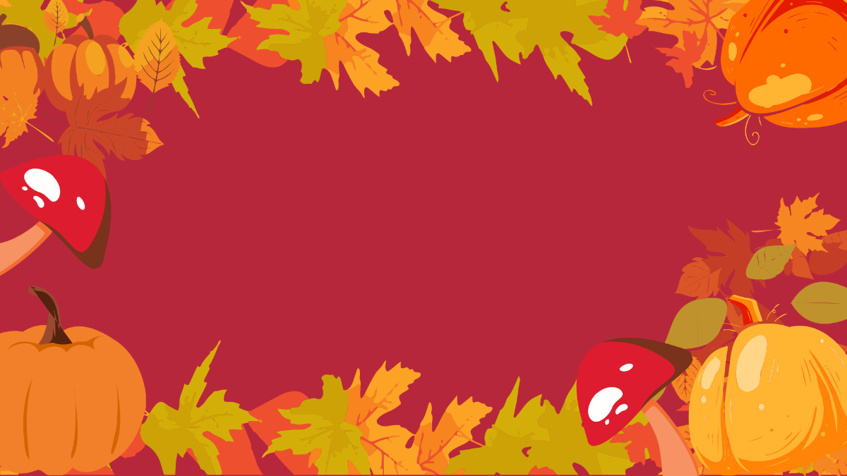 Red Fall Background Template