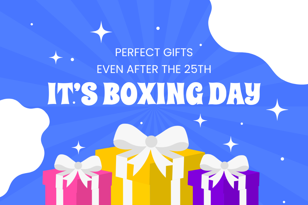 Boxing Day Blog Banner Template