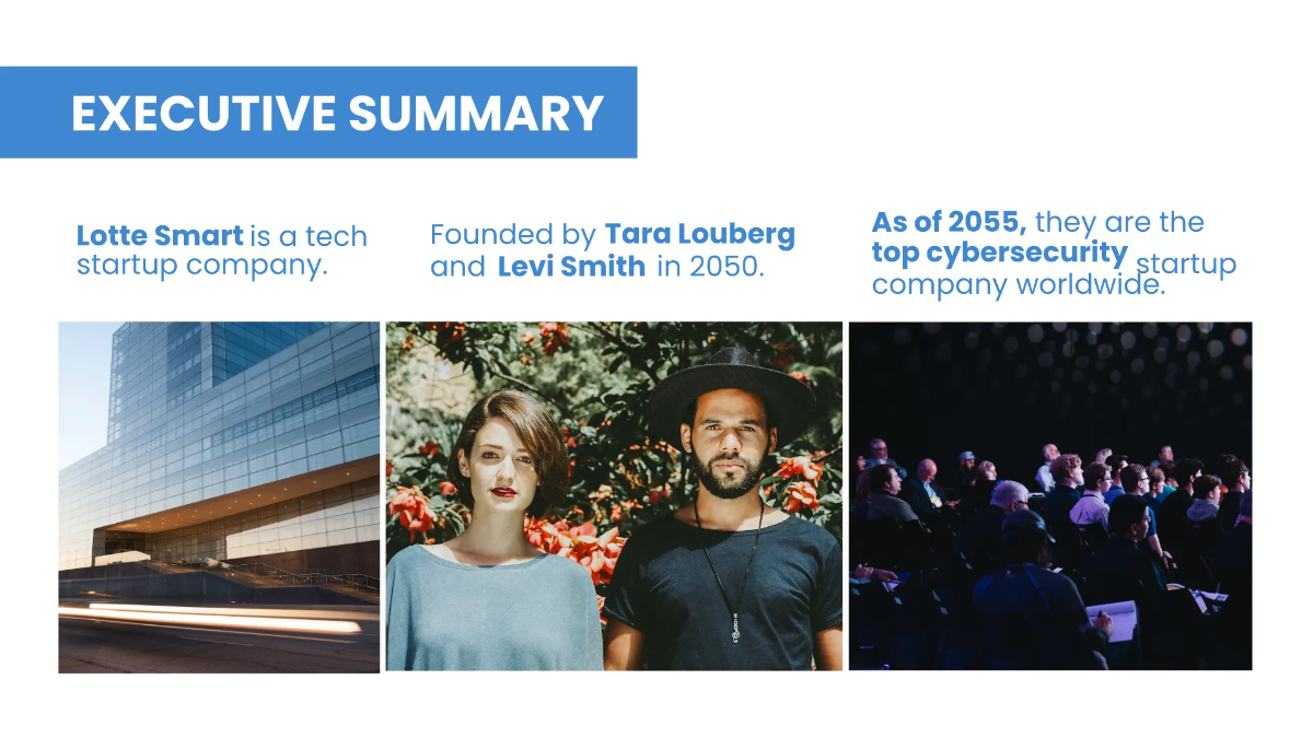 Free Business Infographic Presentation Template to Edit Online