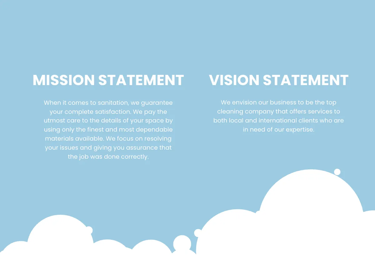 Free Cleaning Services Company Profile Template to Edit Online