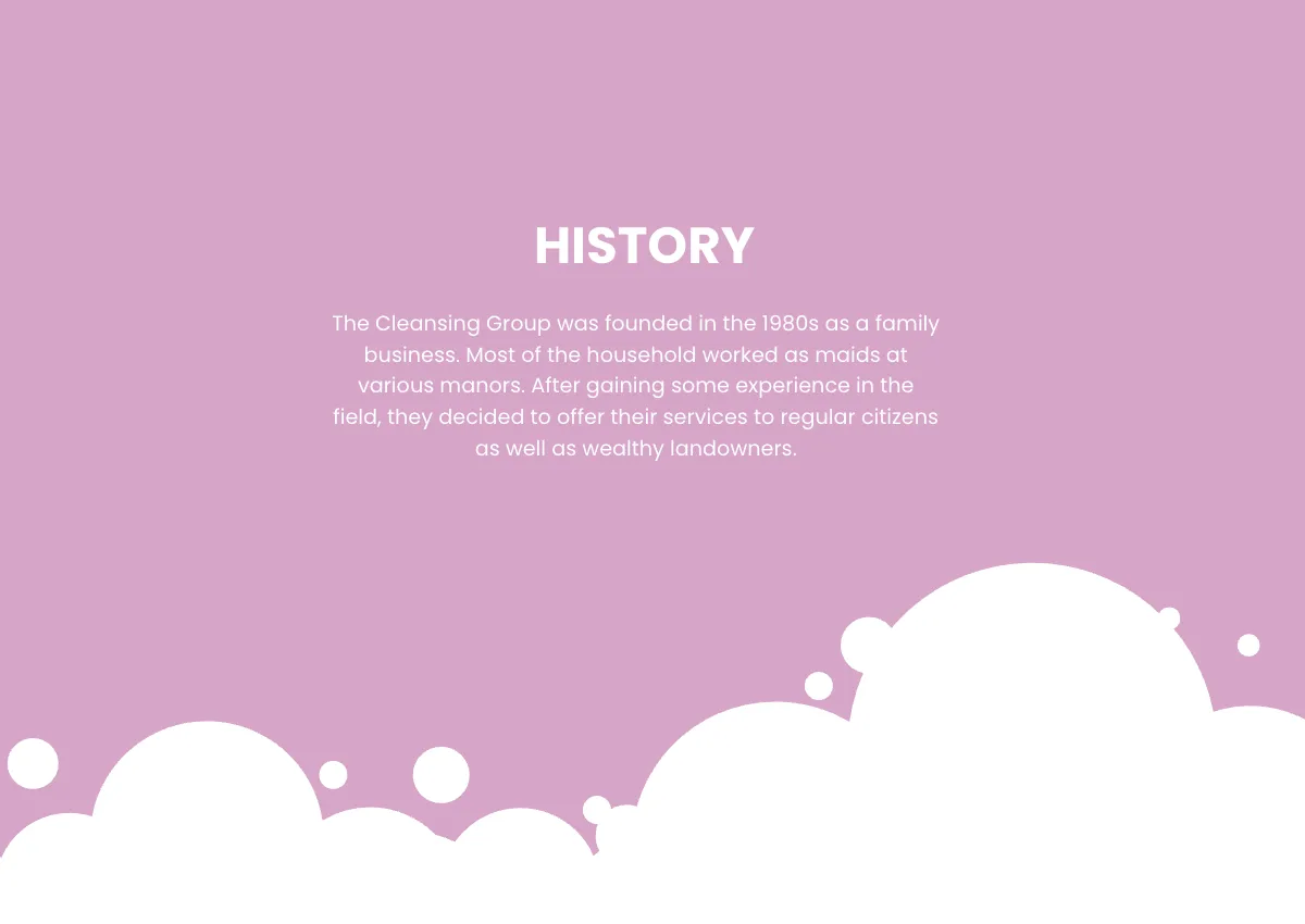 Free Cleaning Services Company Profile Template to Edit Online