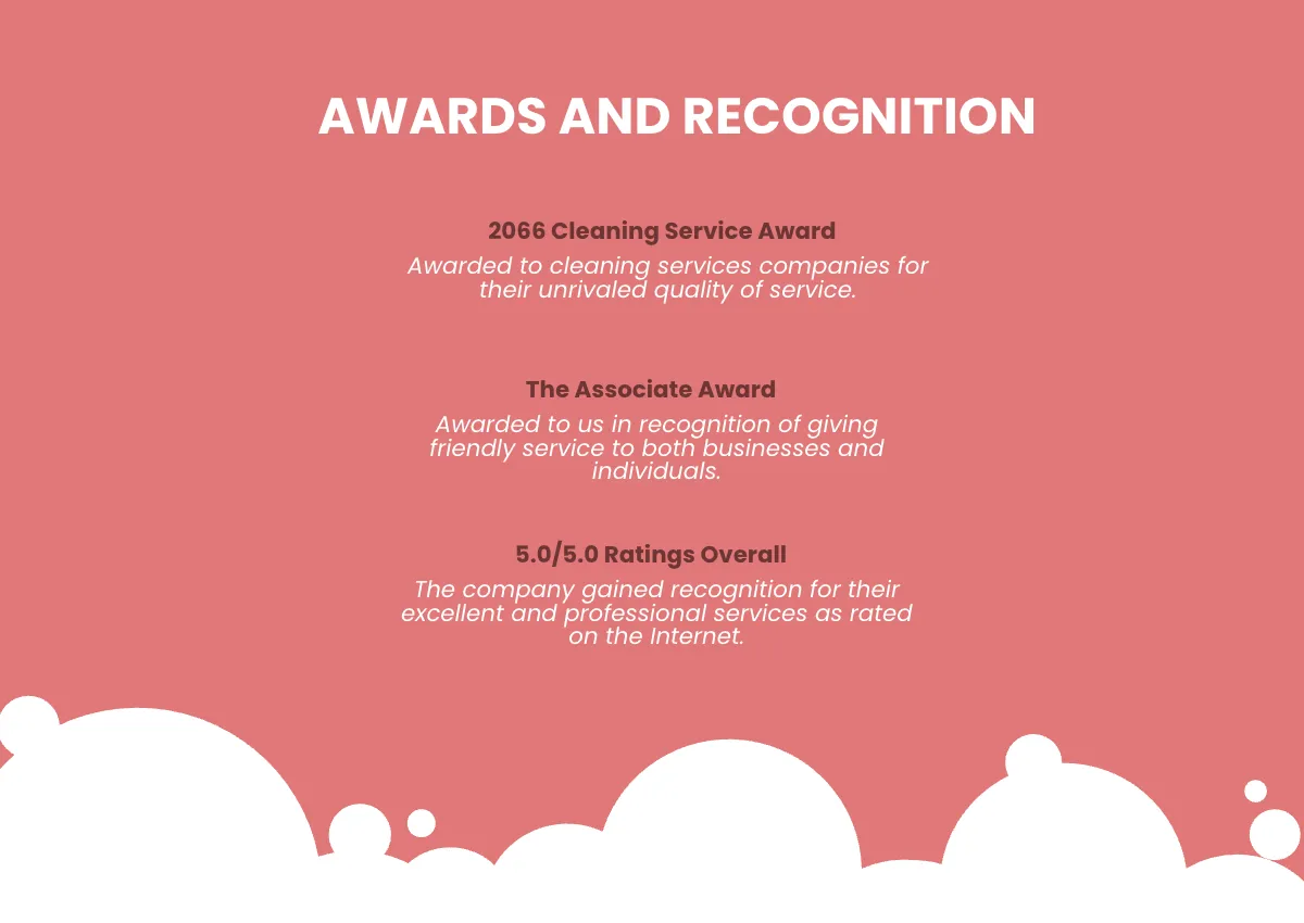 Free Cleaning Services Company Profile Template to Edit Online