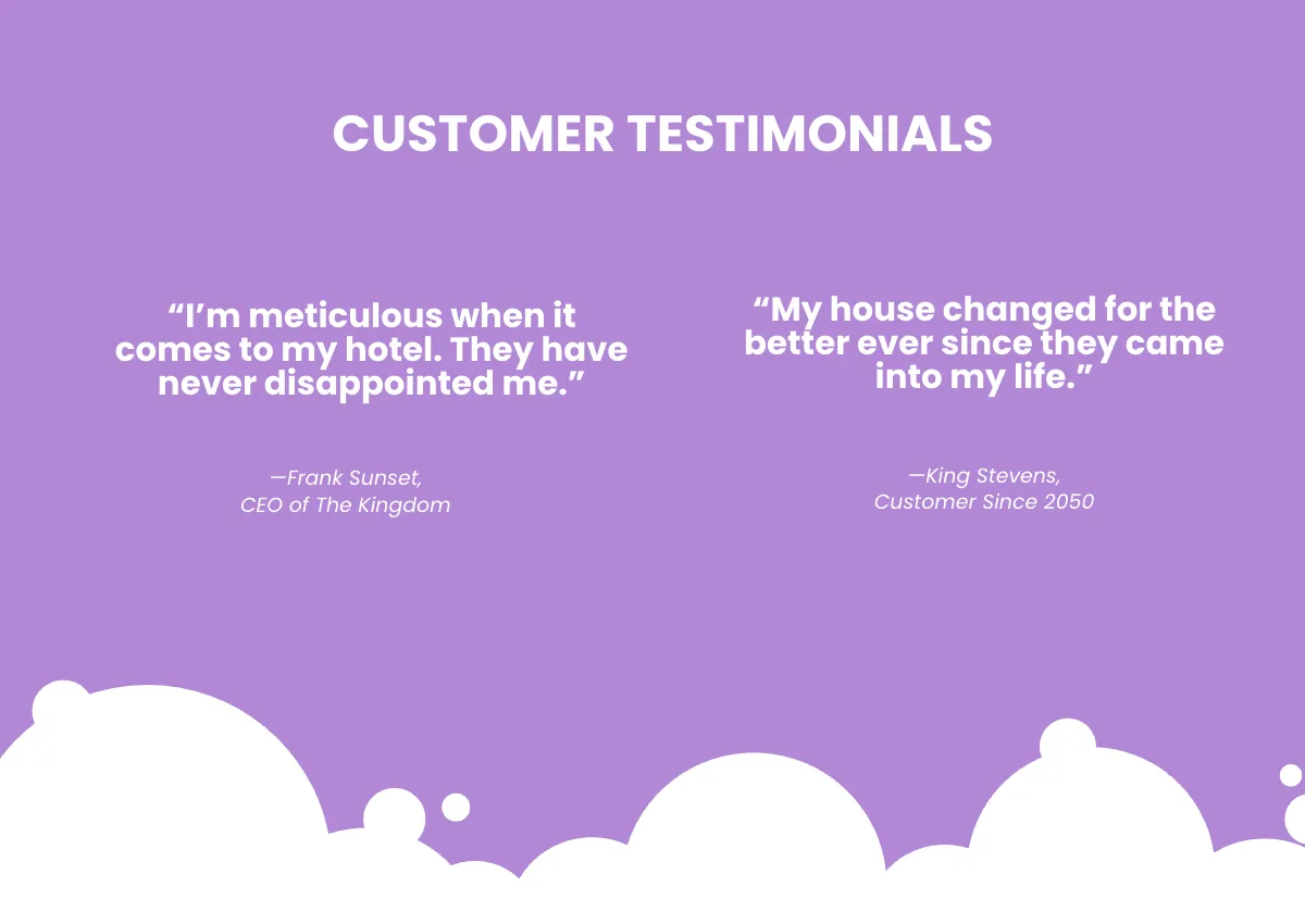 Free Cleaning Services Company Profile Template to Edit Online