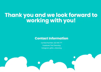 Free Cleaning Services Company Profile Template to Edit Online