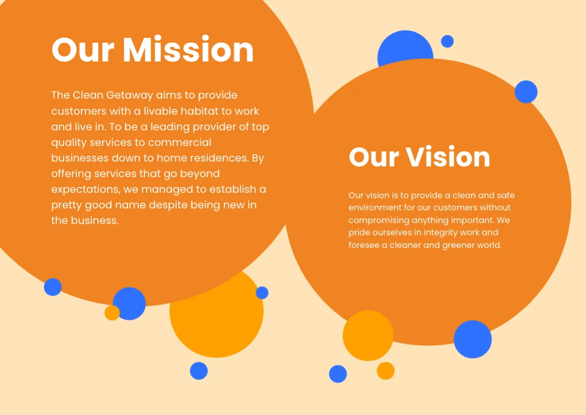 Free Small Cleaning Company Profile Template to Edit Online